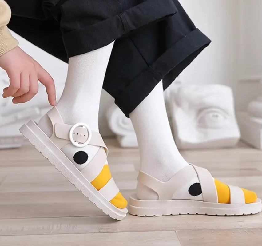 Funny Crazy Goose Cotton Socks Animal Novelty Socks Men Women