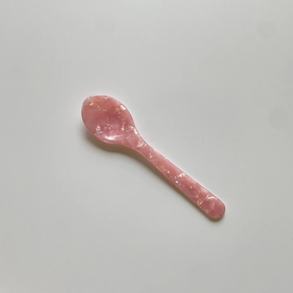 11CM Acrylic Ice Spoon – Colorful Coffee, Caviar & Dessert Stir Spoon