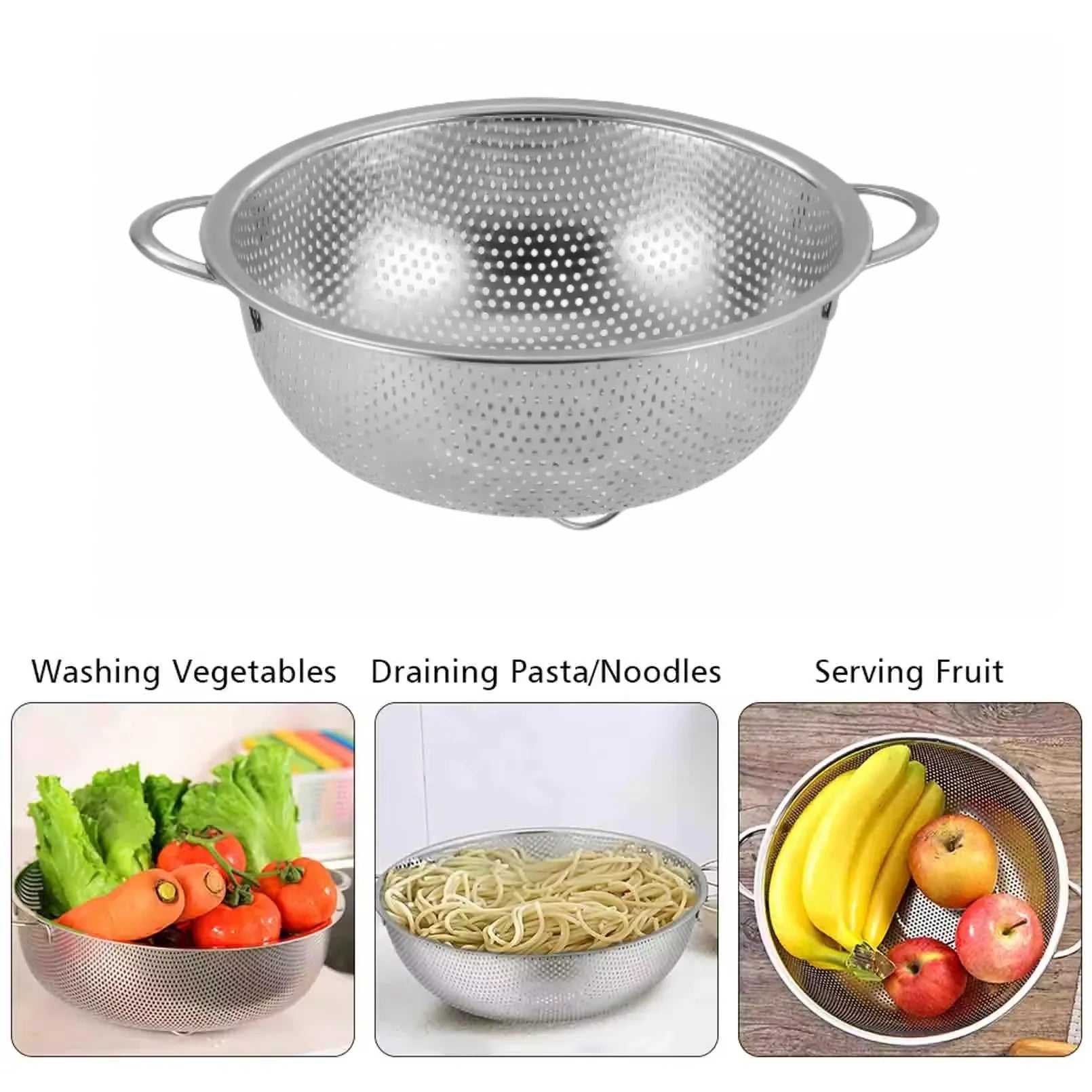 Stainless Steel Mesh Strainer Fine Colander Set Main image