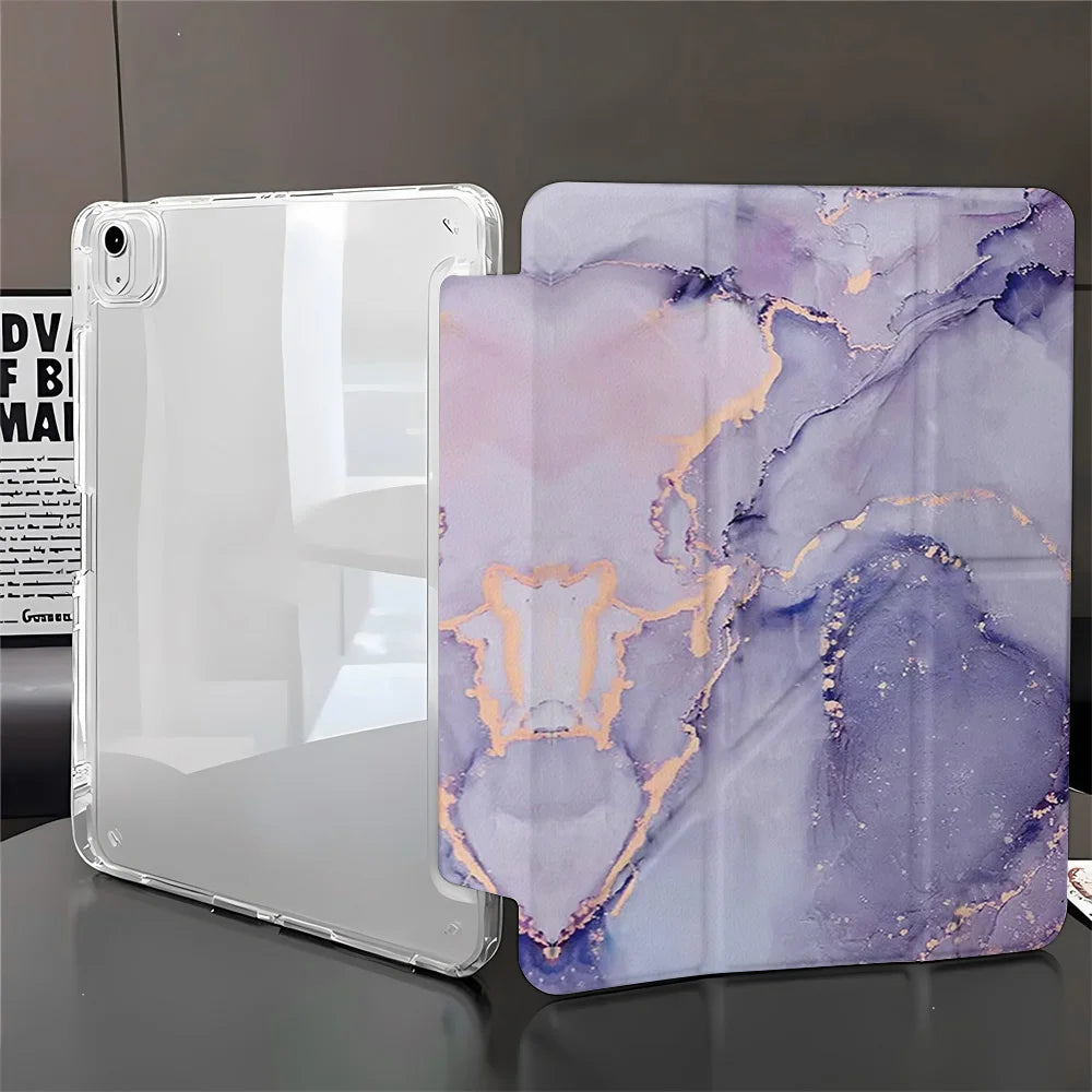 Pink Plaid Puppy Pencil Holder Case for iPad Pro 11 12.9 Mini 6