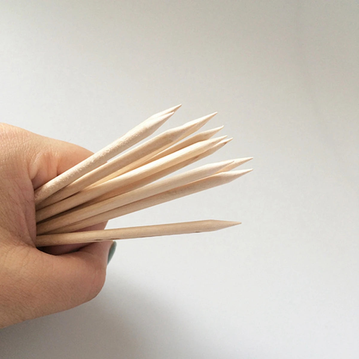 Orange Wood Cuticle Sticks Double Ended Nail Manicure Tools