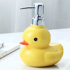 Ceramic Duck Soap Dispenser Cartoon Hand Wash & Shampoo Pump Bottle