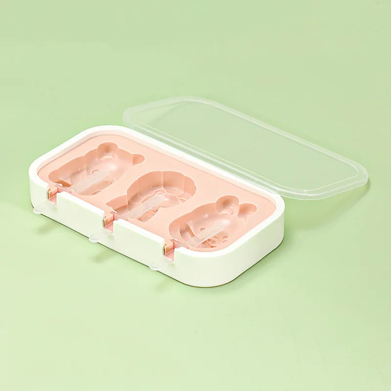 Kids Silicone Popsicle Molds – BPA Free Mini Ice Cream Maker Set