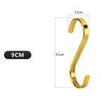 4Pcs Stainless Steel S Hooks Heavy Duty Kitchen Hanging Hooks