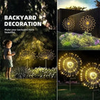 Solar Firework Dandelion Lights for Garden & Lawn Decor
