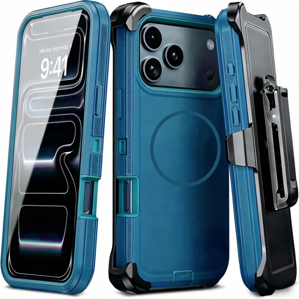 Shockproof iPhone Case – Dual Layer Armour Belt Clip