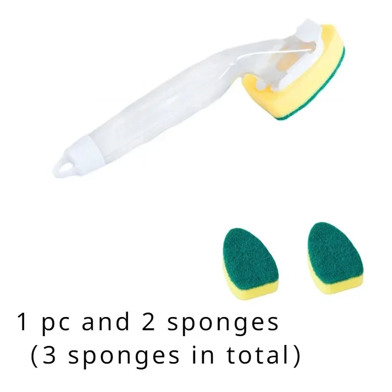 Replaceable Sponge Cleaning Brush Dish & Sink Brush