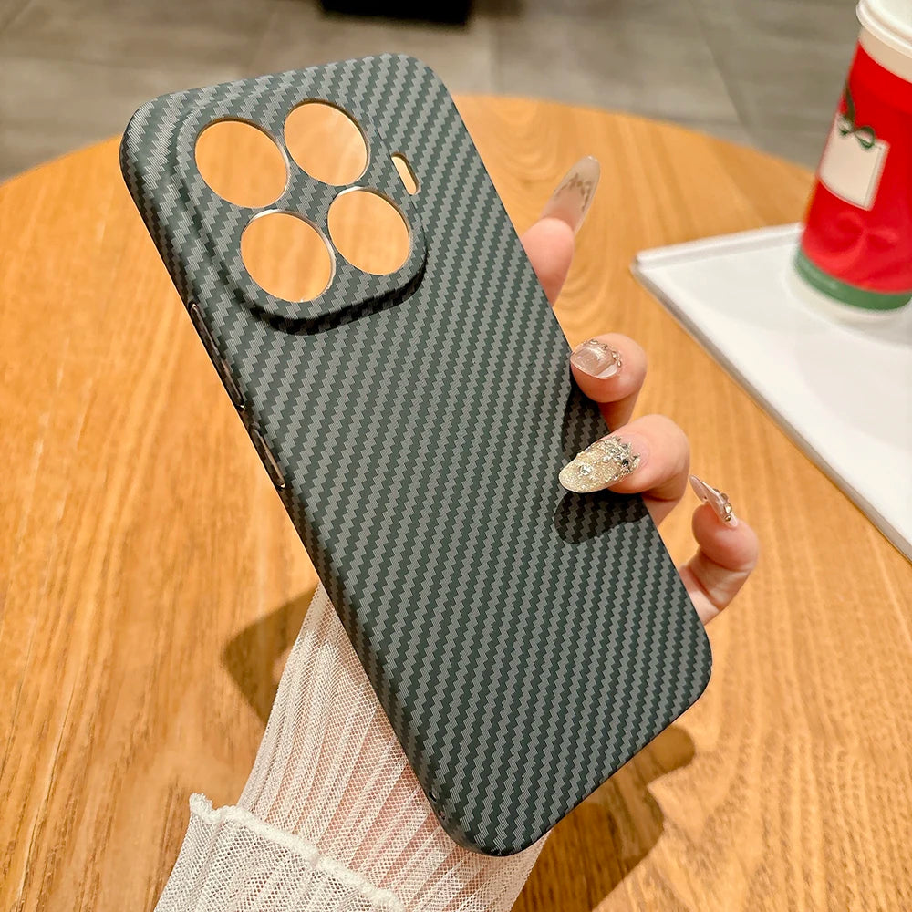 Carbon Fibre Shockproof Case for Xiaomi 15T 17T Pro 17 Ultra Cover
