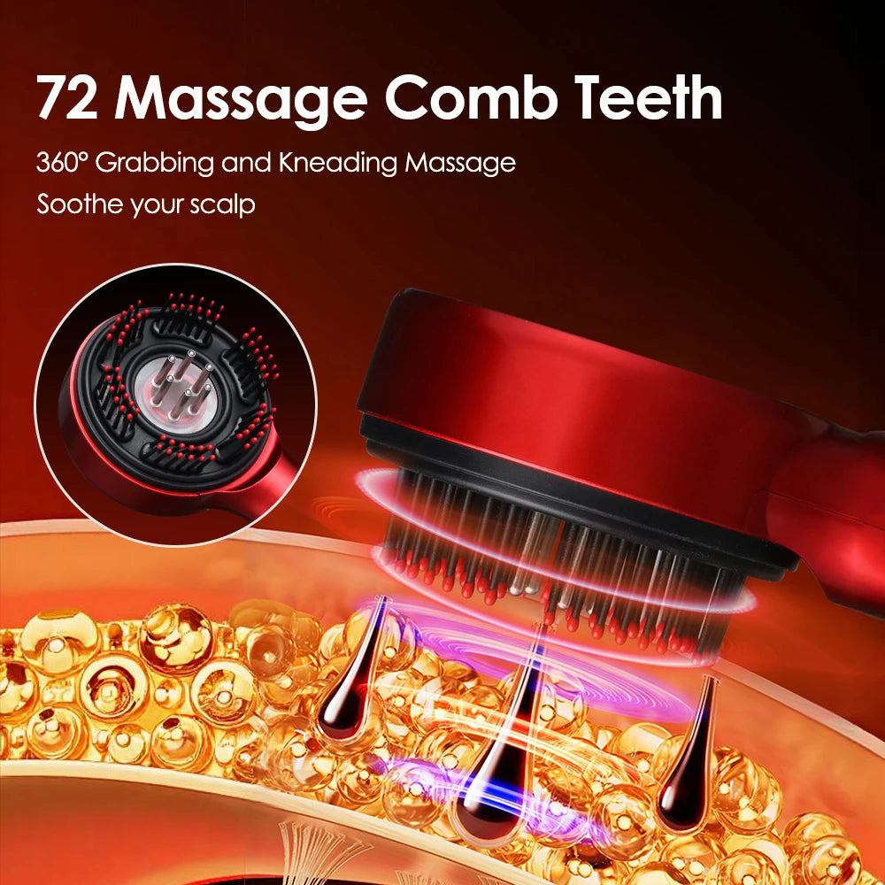 Scalp Oil Applicator | Red Light Massage Comb