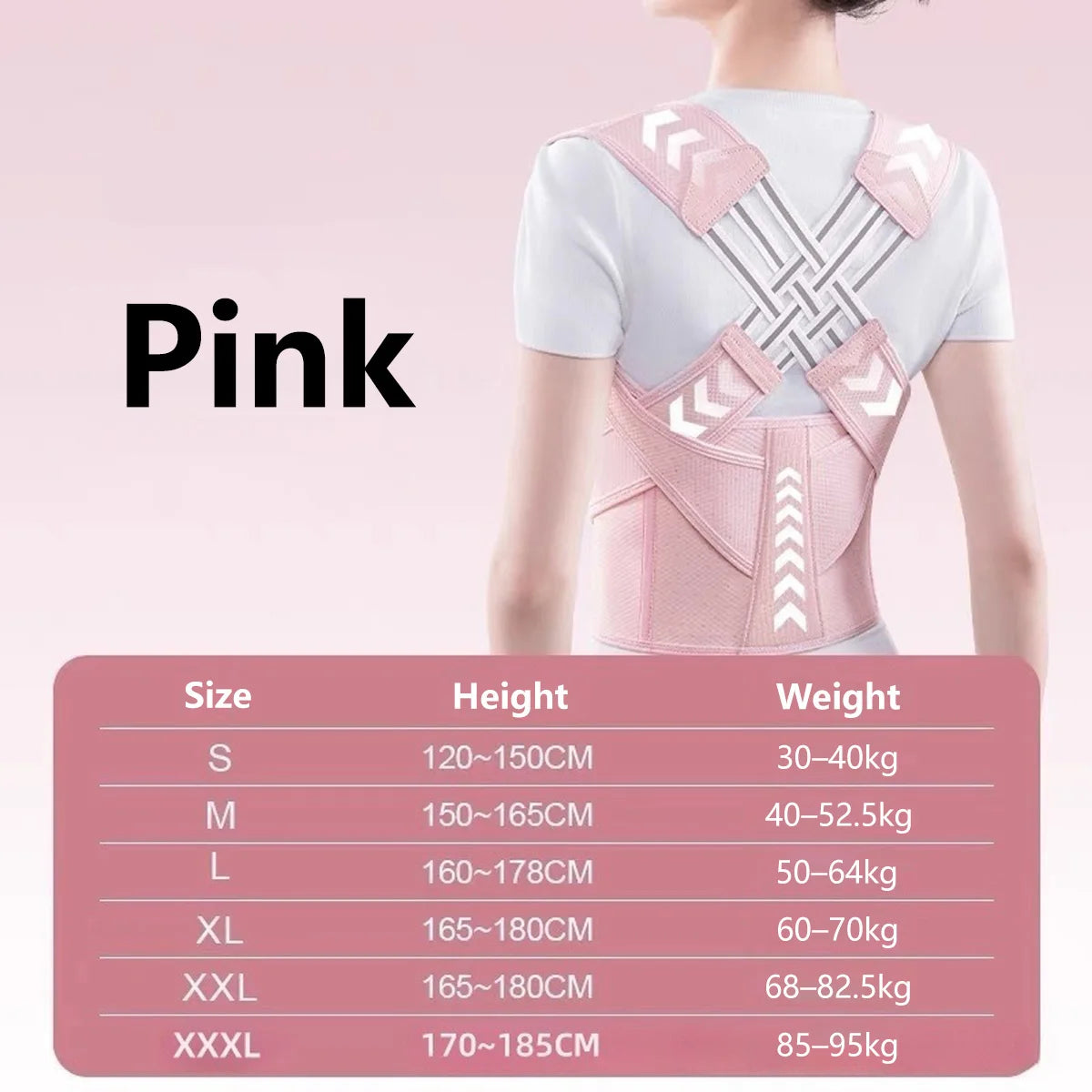 Adjustable Spine Alignment Belt Back Support Waist Trainer Brace