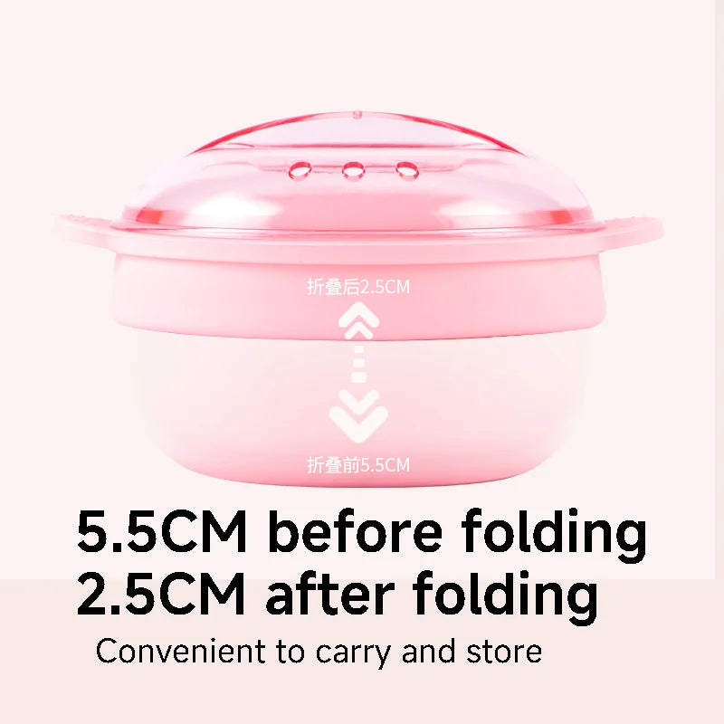 Compact Portable Hair Removal Wax Heater Size and Dimensions Diagram