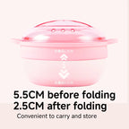 Compact Portable Hair Removal Wax Heater Size and Dimensions Diagram