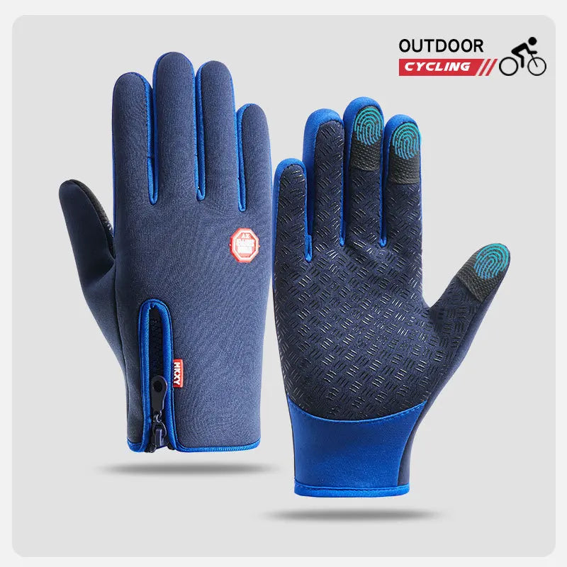 Winter Cycling Gloves Men Women Thermal Waterproof Touchscreen Warm