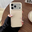 Luxury Leather Texture Case for iPhone 17 16 15 14 13 12 11 Pro Max