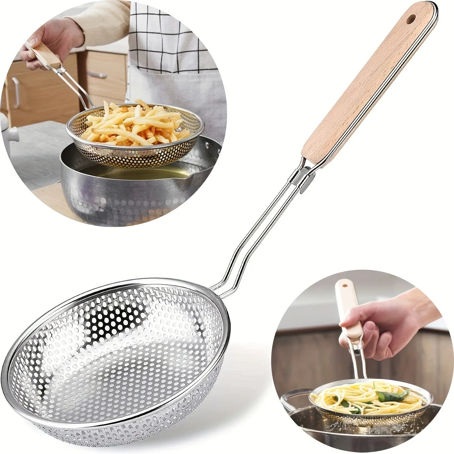Stainless Steel Mesh Skimmer Noodle Strainer Main image