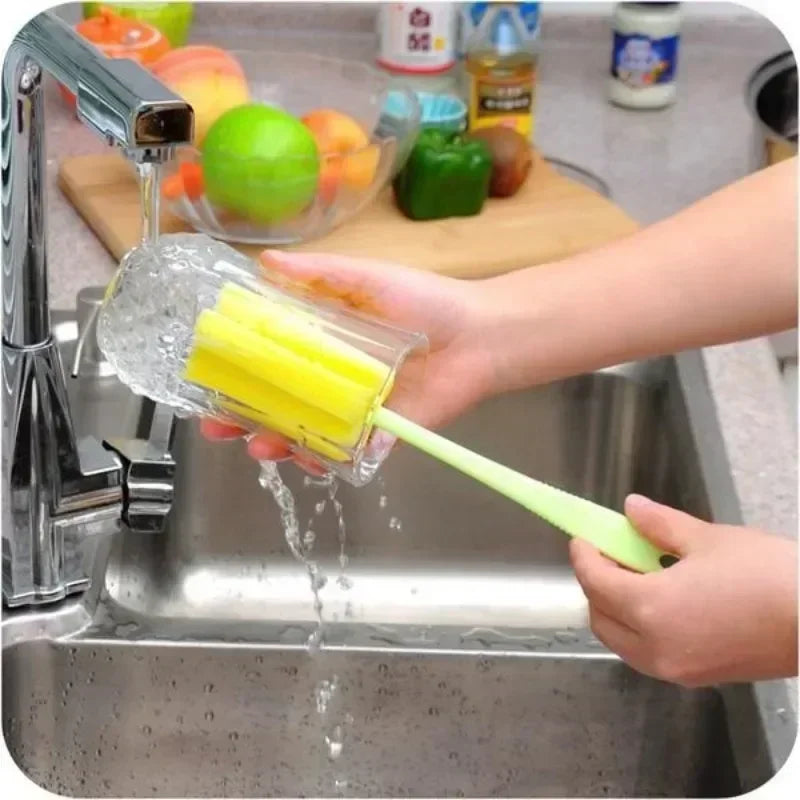 3PCS Bottle Cleaning Brush Set Glass & Cup Cleaner Secondary image