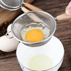 Mesh Strainer with Wooden Handle Fine Sieve