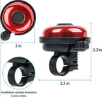 Aluminum Alloy Rotating Bicycle Bell Mountain Bike Handlebar Safety Bell