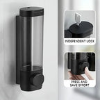 Wall Mounted Soap Dispenser Durable ABS Liquid Soap & Shampoo Container