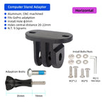 Aluminium Bike Computer Mount GPS Speedometer GoPro Handlebar Bracket