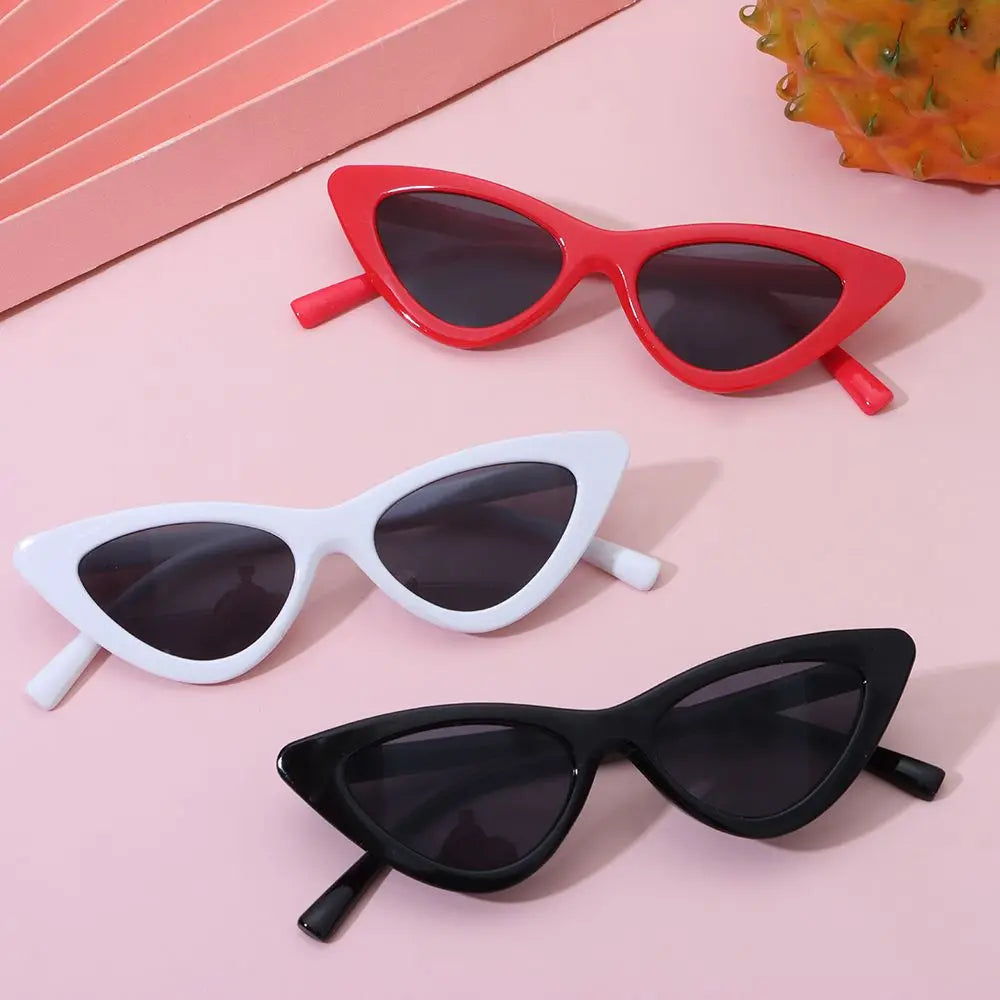 Kids Cat Eye Sunglasses UV400 | Vintage Triangle Frame Shades