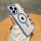 Natural Titanium MagSafe Case for iPhone 11 12 13 14 15 16 Pro Max