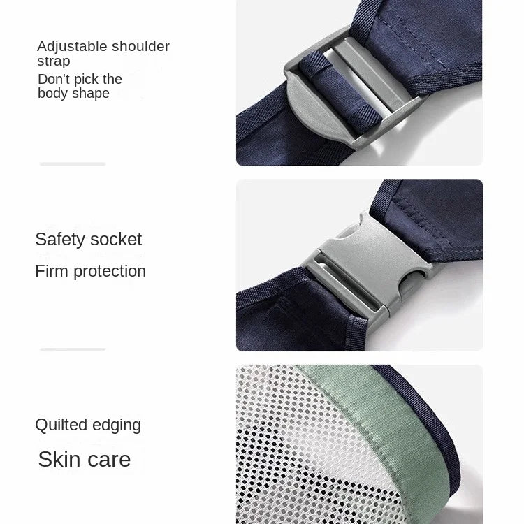 Ergonomic Baby Carrier with Hip Seat Front Carry Infant Sling 0-24M