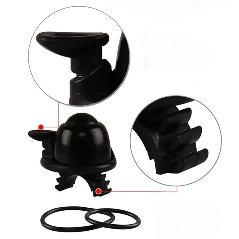 360° Rotating Aluminum Bike Bell Loud Bicycle Handlebar Horn for MTB & Road Bikes Secondary image