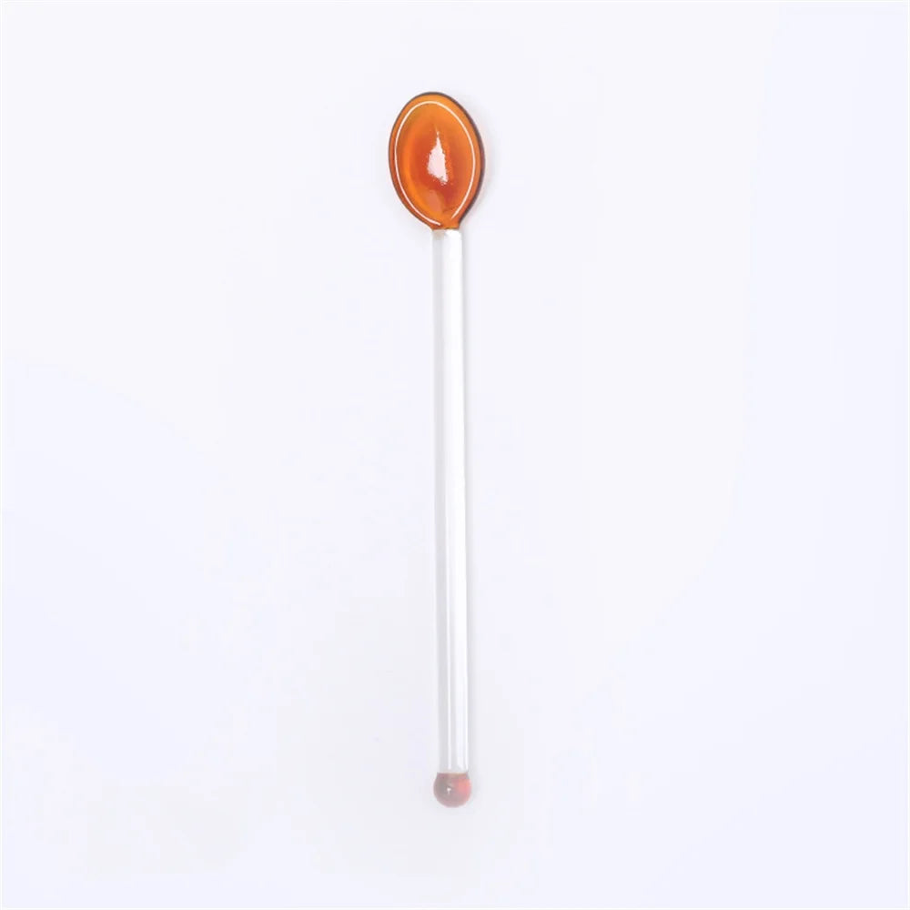 Glass Stirring Spoon Long Handle – Coffee, Milk Tea & Dessert Bar Tool