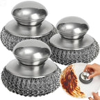 Stainless Steel Pot Brush Heavy-Duty Dish Scrubber