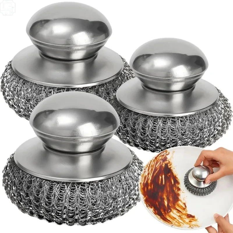 Stainless Steel Pot Brush Heavy-Duty Dish Scrubber Main image
