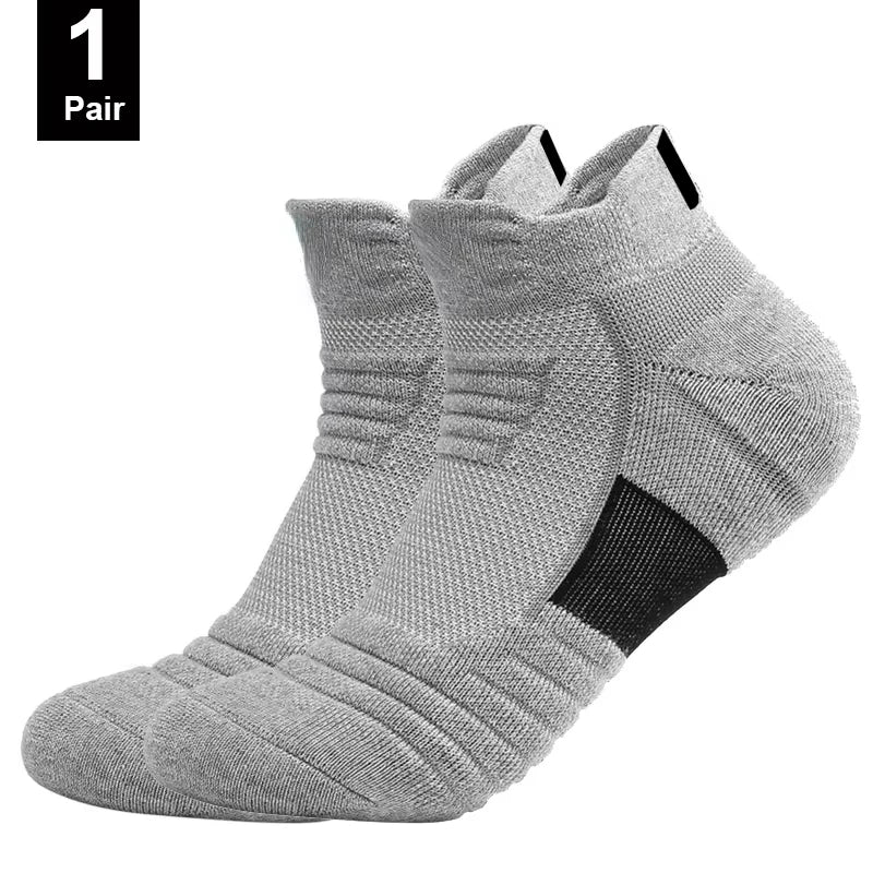 Anti-Slip Football Socks Men Breathable Cotton Soccer Socks 3 Pairs