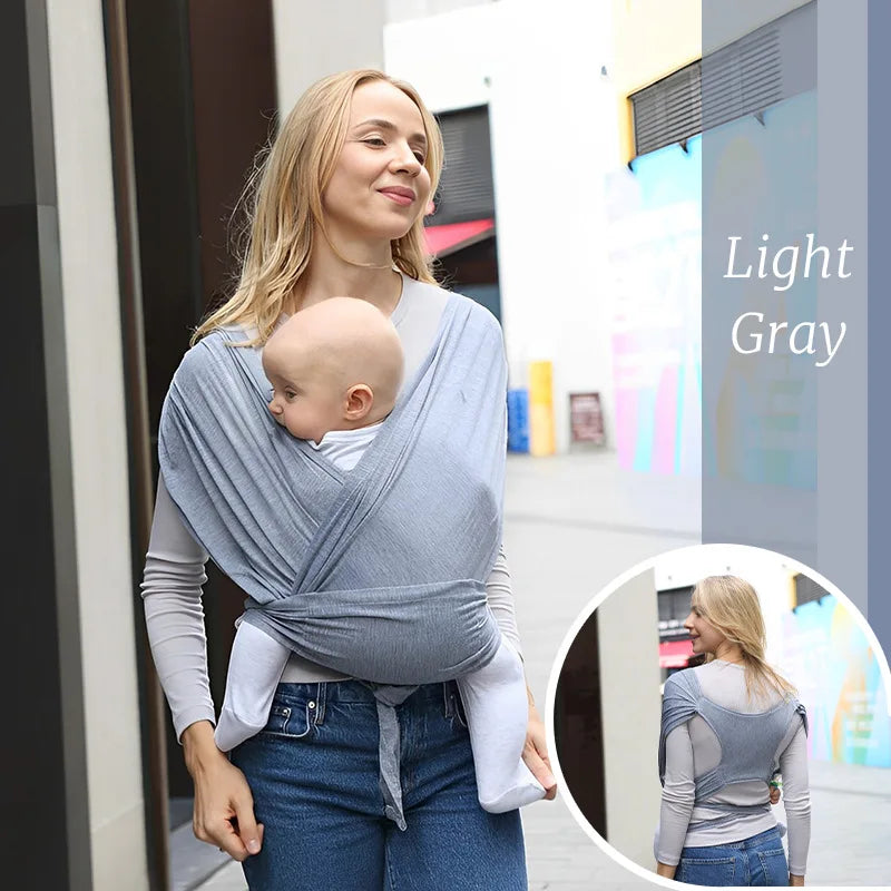Ergonomic Baby Wrap Sling Carrier Soft Cotton Newborn Carrier 0-36M