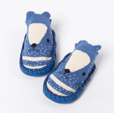 Baby Socks Slippers Rubber Sole Anti-Slip Indoor Shoes for Toddlers
