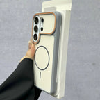 MagSafe Silicone Case for Samsung S23 S24 S25 S26 Ultra Plus Cover