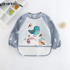 Baby Waterproof Long Sleeve Bib Smock Apron for Toddlers