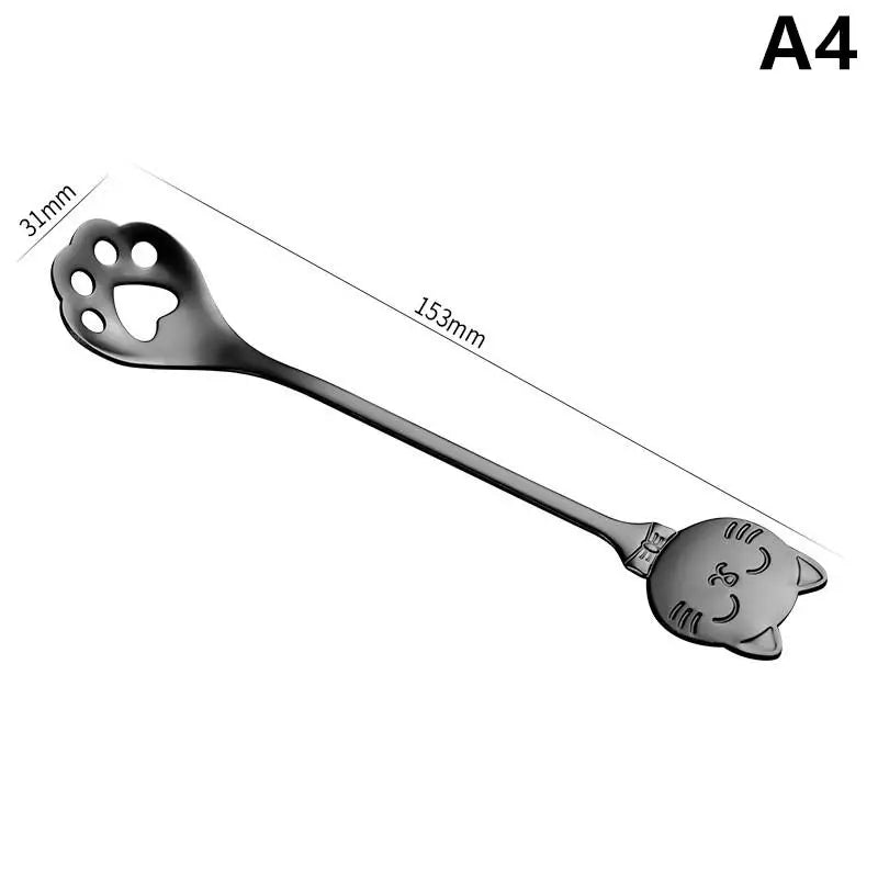 Cat Claw Spoon Stainless Steel – Cute Coffee, Tea & Dessert Mixing Spoon