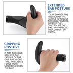 BUCKLOS Ergonomic Extended Bar MTB Handlebar Grips