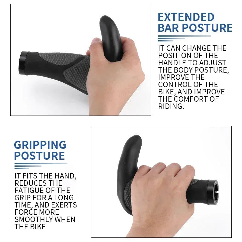 BUCKLOS Ergonomic Extended Bar MTB Handlebar Grips