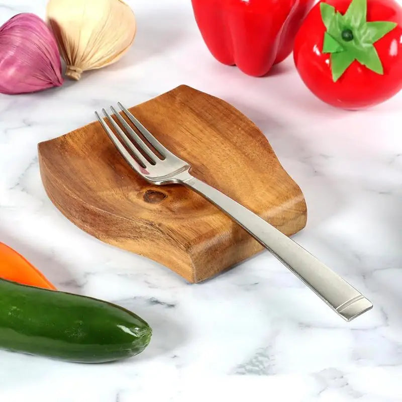 Wooden Spoon Rest Kitchen Utensil Holder