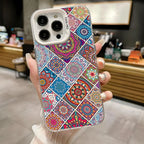 Iridescent Mandala TPU Case for iPhone 17 16 15 14 13 12 Pro Max Cover