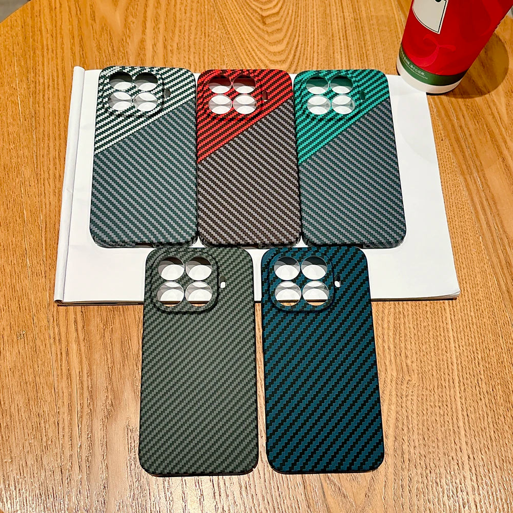 Carbon Fibre Shockproof Case for Xiaomi 15T 17T Pro 17 Ultra Cover