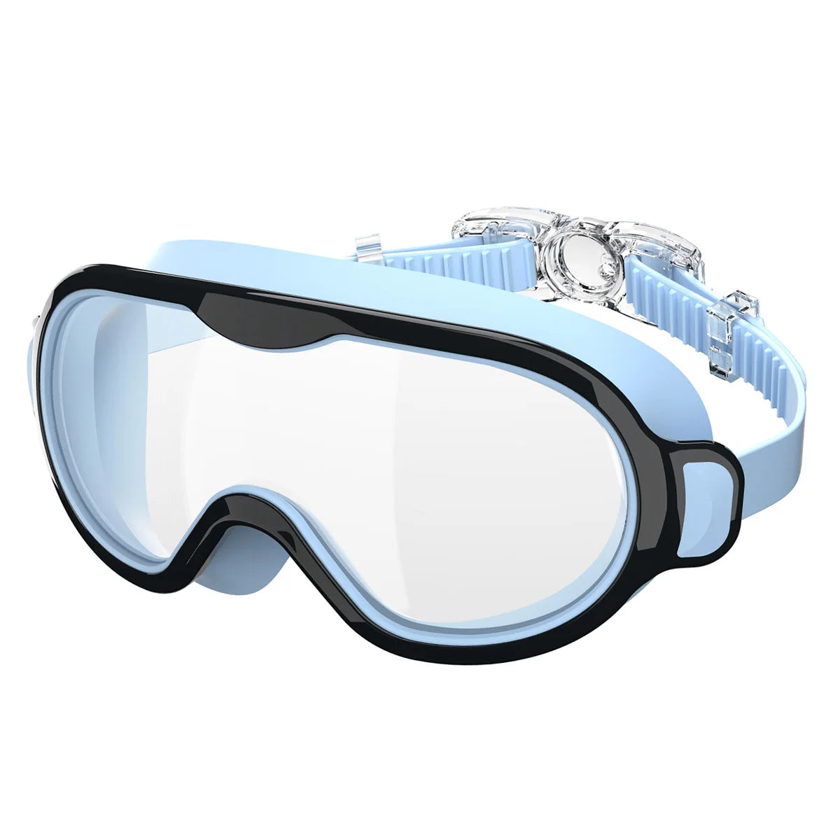 Kids Swimming Goggles Large Frame Anti-Fog Ages 6-15
