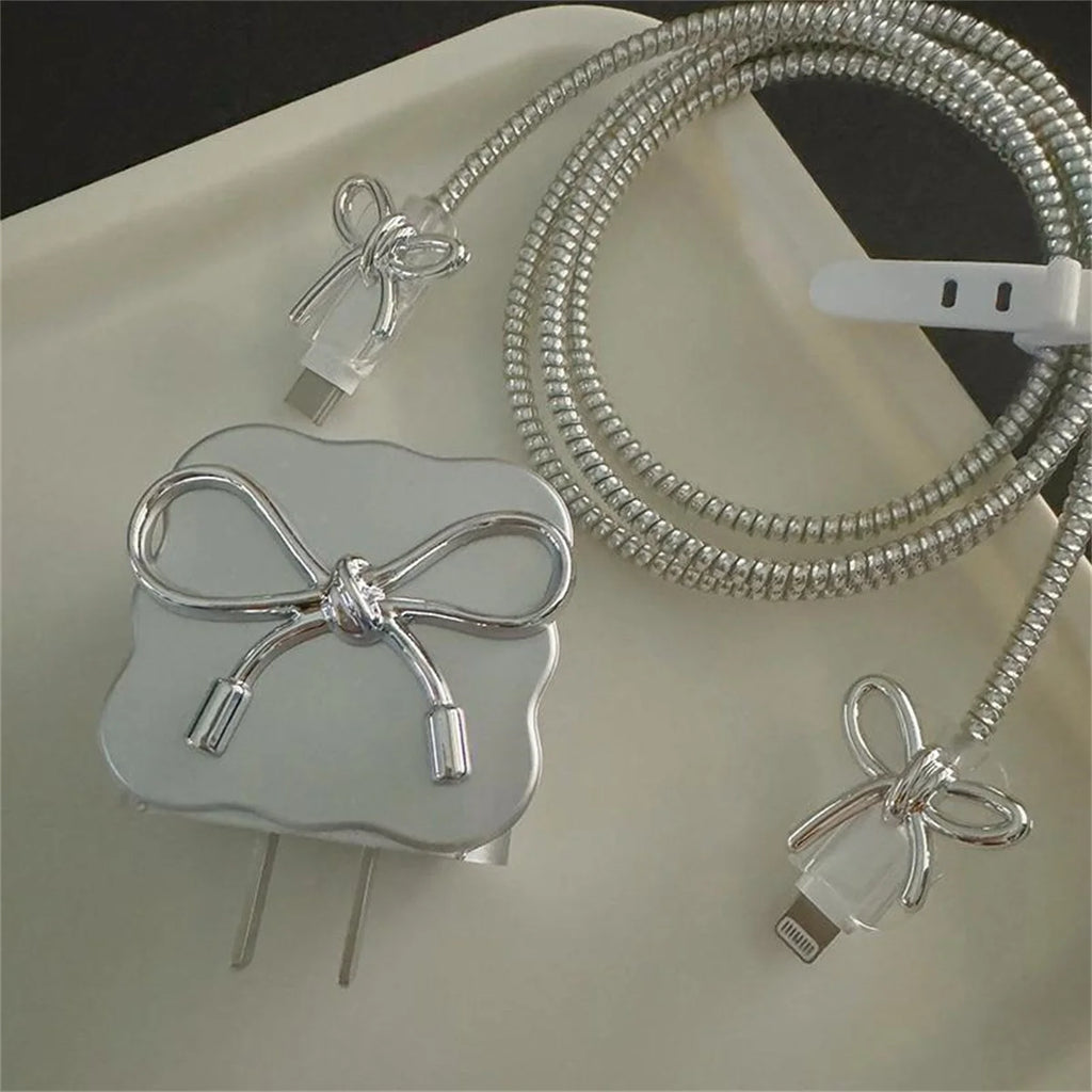 Luxury Bow Charger Cover for iPhone 18W/20W