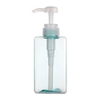 650ML Square Soap Dispenser Clear Liquid Shampoo & Lotion Pump Bottle