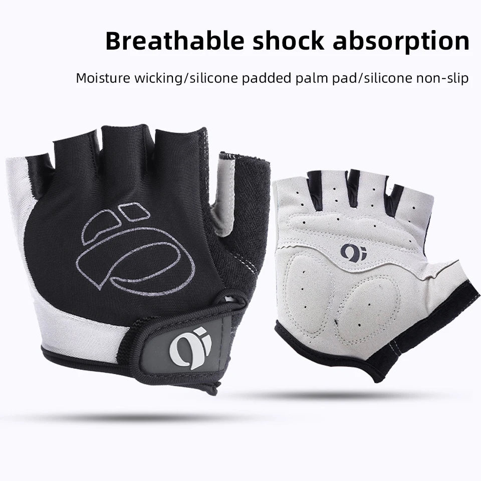 Half Finger Cycling Gloves Anti Slip Breathable MTB Gym Bike