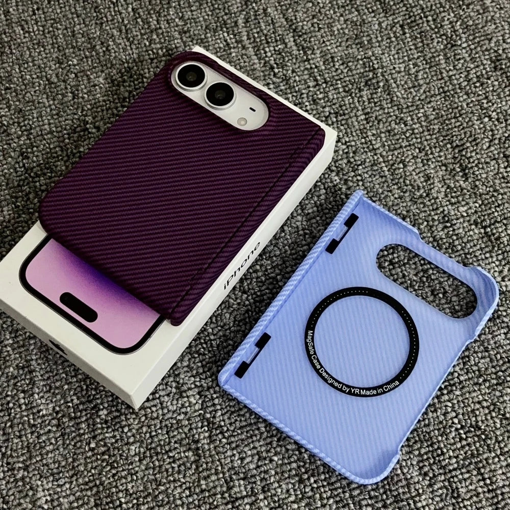 Carbon Fiber iPhone Duo Case | MagSafe Hinge Protection