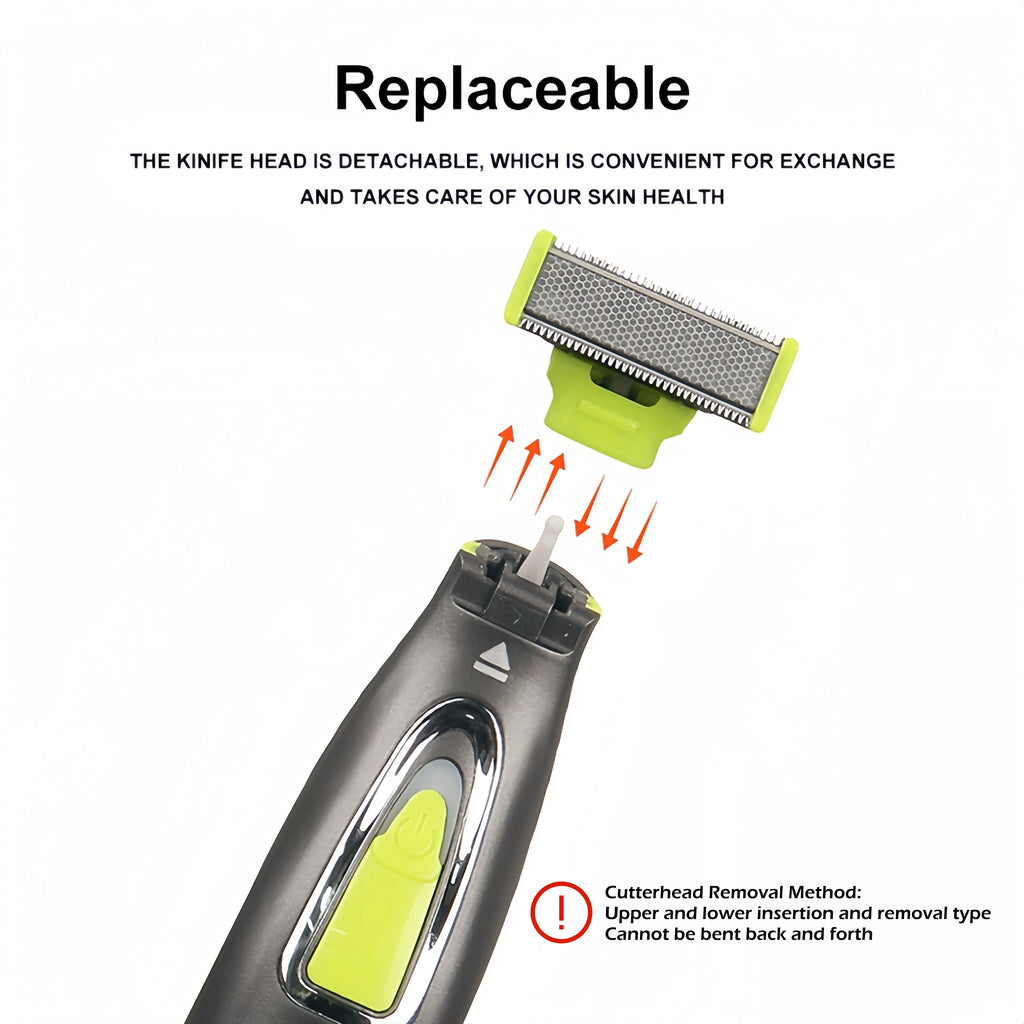 MLG Electric Shaver Cordless Body Trimmer USB T Blade Beard Razor Unisex