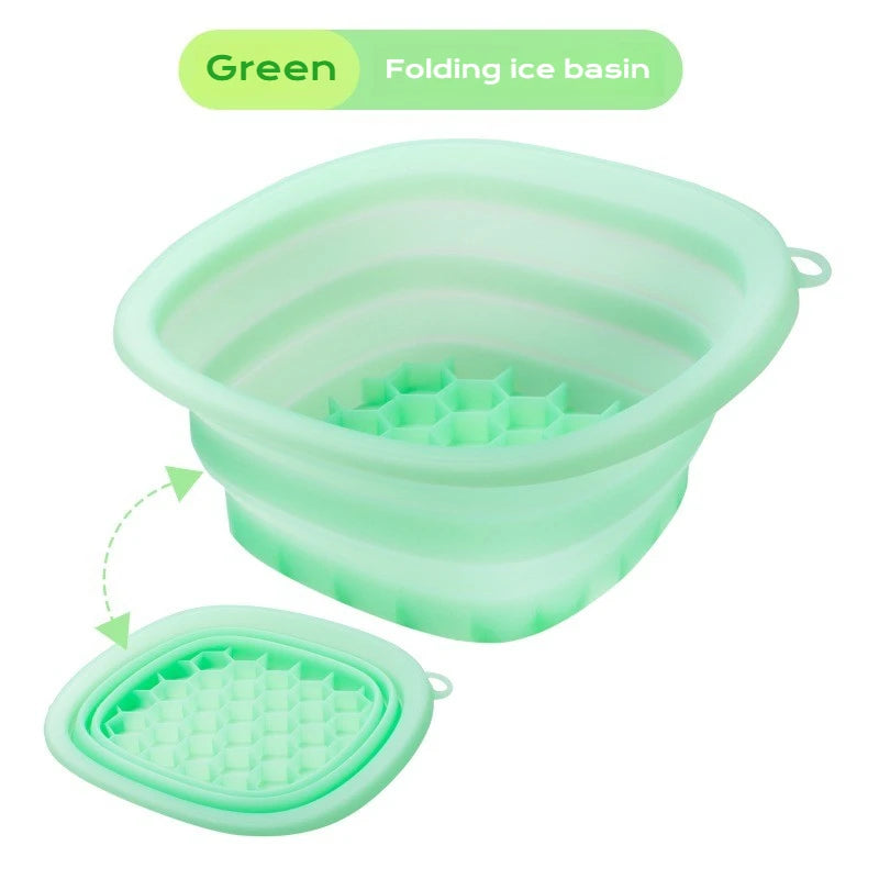 Collapsible Silicone Face Ice Bath Cold Therapy Cryo Skin Tool