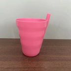 10oz Kids Straw Cup BPA Free Stackable Plastic Drink Tumbler